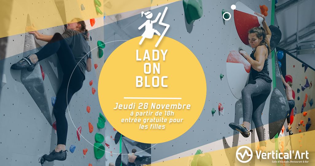 lady on bloc - vertical'art Pigalle- salle d'escalade de bloc- à paris - pigalle et restaurant - bar