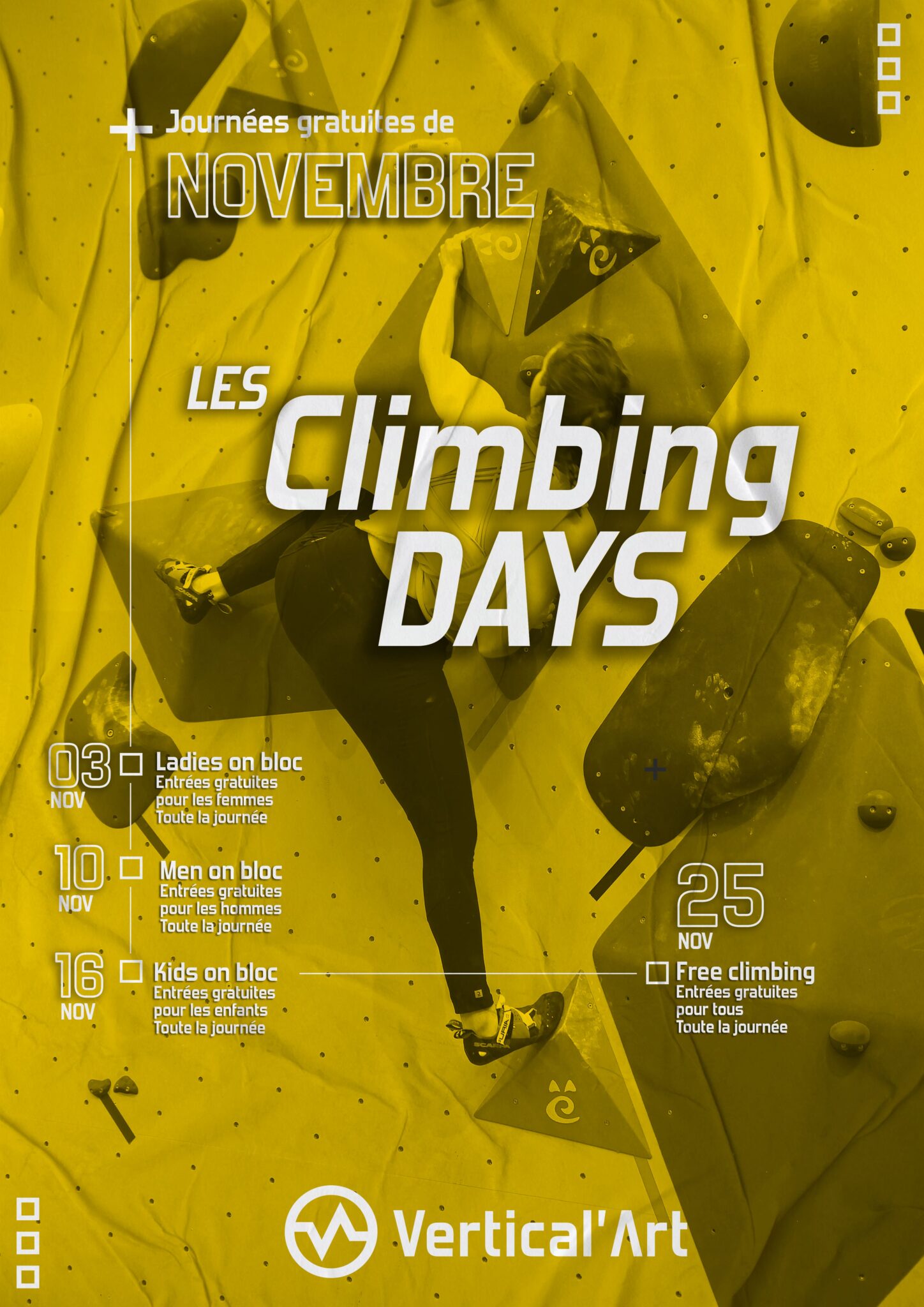 Climbing Days Vertical'Art Pigalle Novembre 2022