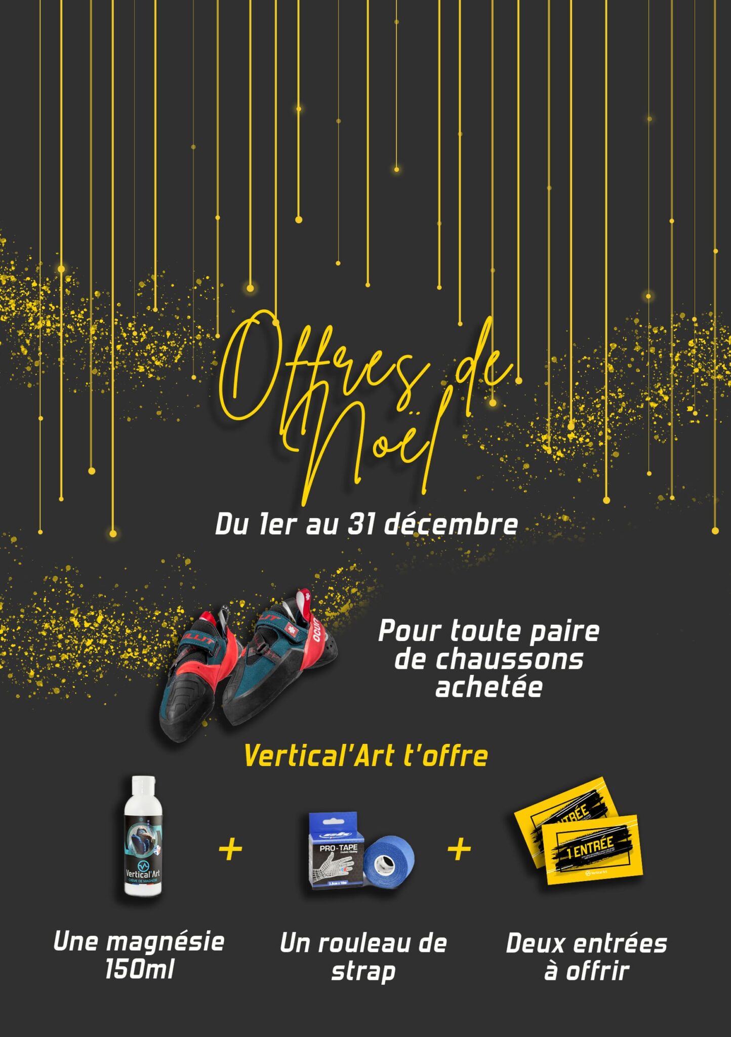 Offre de Noël Vertical'Art 2022 chaussons
