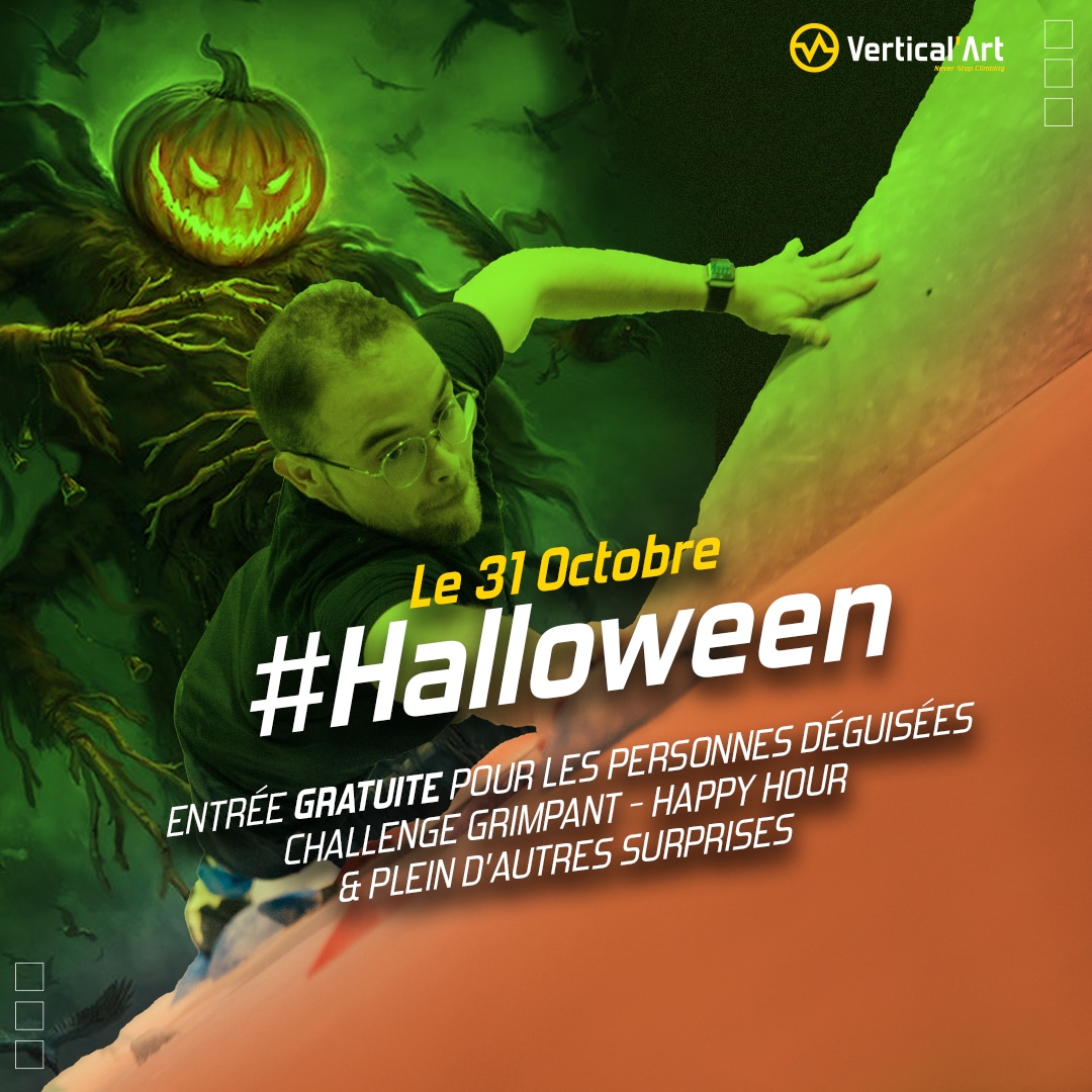 Soirée Halloween à Vertical'Art Paris Pigalle mardi 31 octobre