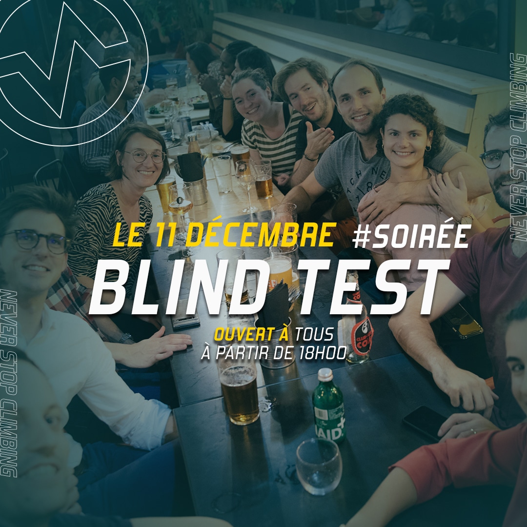 Soirée Blind Test à Vertical'Art Lille lundi 11 décembre