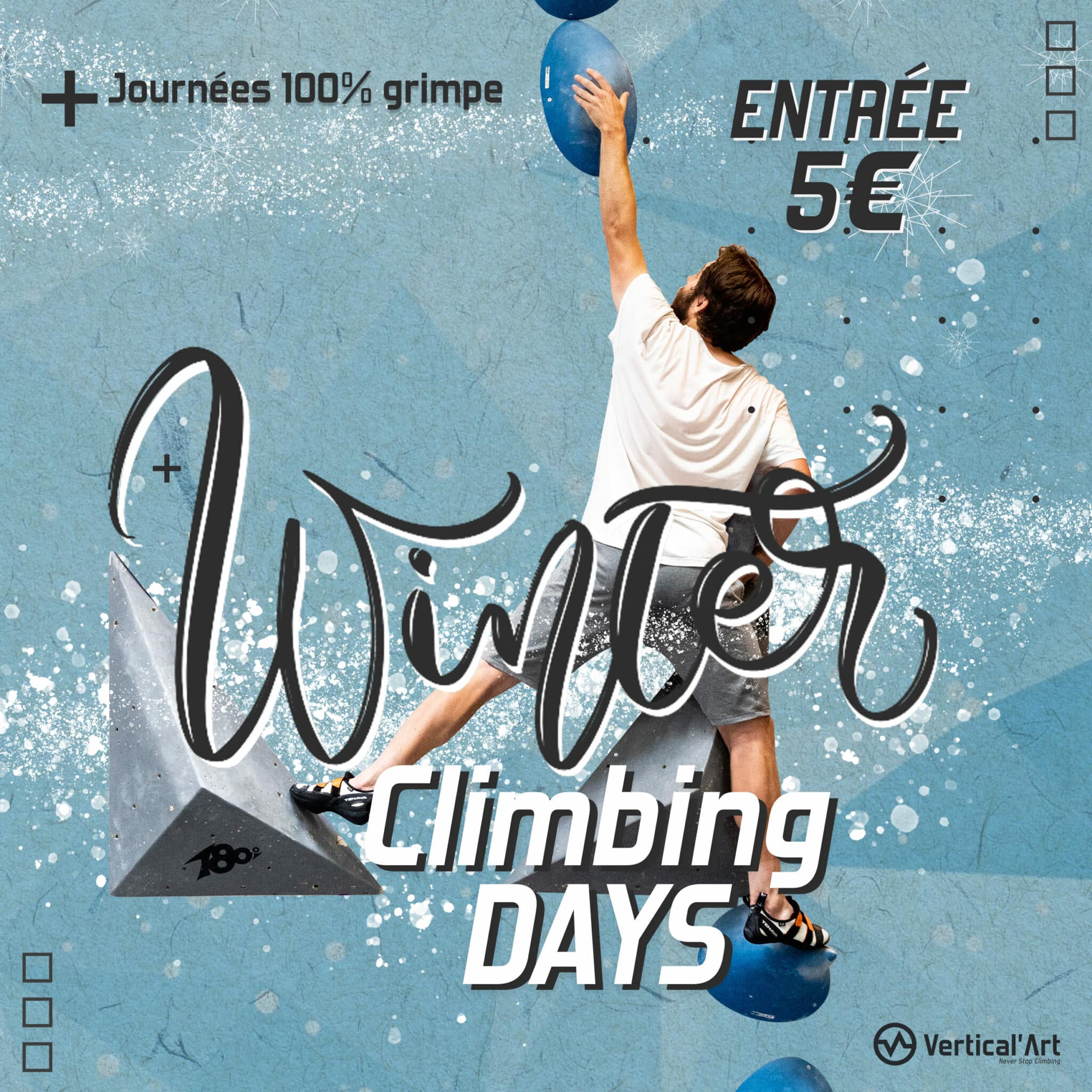 Winter Climbing Days à Vertical’Art Pigalle, escalade gratuite pour tous pendant les vacances d'hiver
